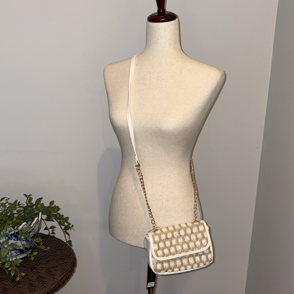 SALE💞Like Dreams White Straw Crossbody Bag